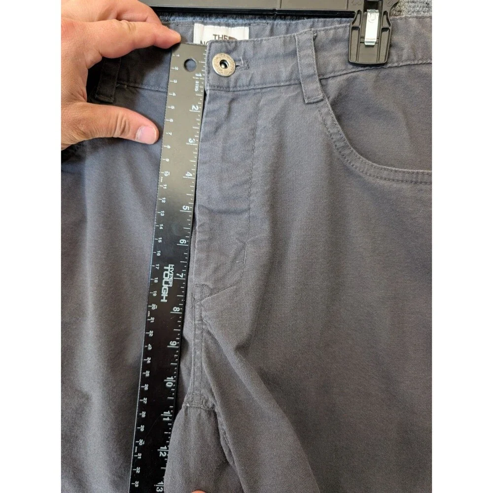 The North Face Mens Pants 34 Gray Canvas Stretch Utility Chino Gorpcore Outdoor